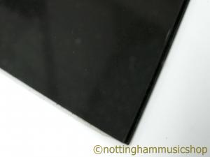 PICKGUARD MATERIAL SOLID BLACK 24x24CM